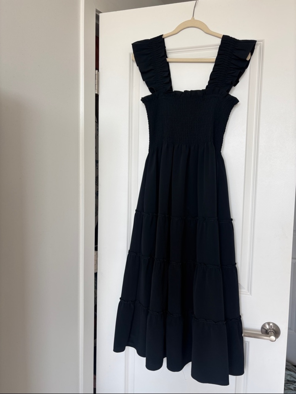 Hill House Ellie Nap Dress- Black Crepe Size XS